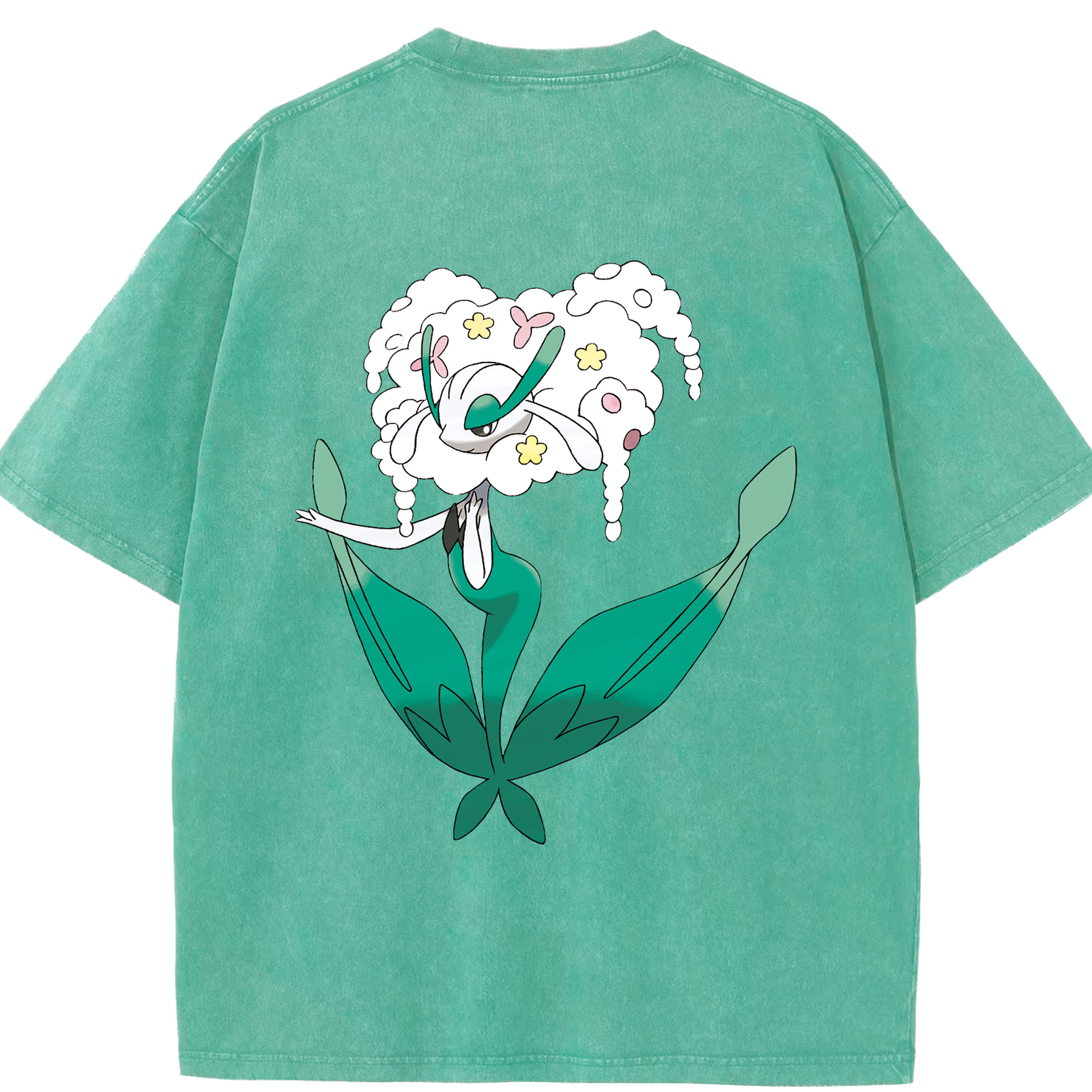 （画像用） ポケットモンスター Pokémon 綿100% ヴィンテージ風 半袖Tシャツ（背面プリント）